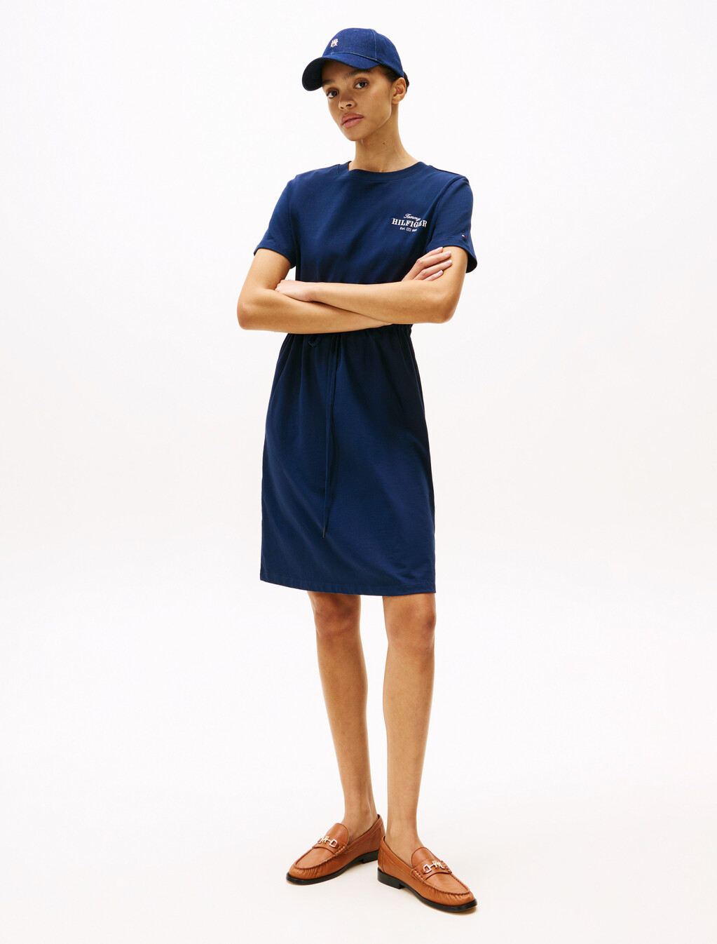 Hilfiger T-Shirt Dress, Dark Night Navy, hi-res
