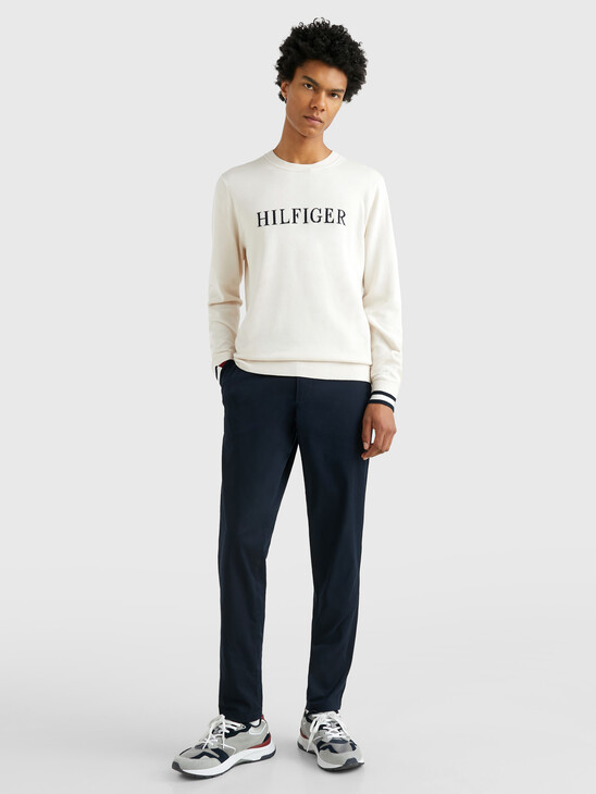 LOGO EMBROIDERY CREW NECK JUMPER