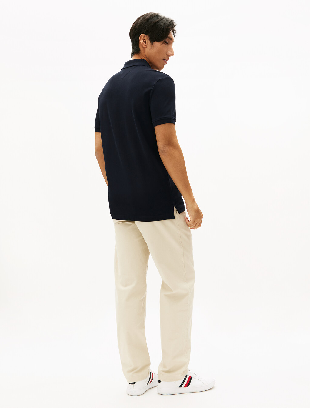 Color Block Undercollar Polo, Desert Sky, hi-res
