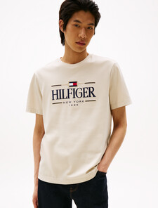 Icon Hilfiger T-Shirt, Newsprint, hi-res