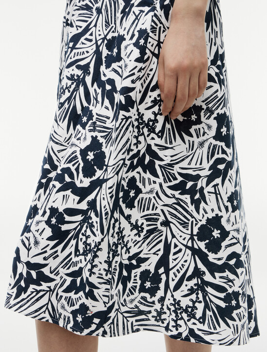 Linen Viscose Knot Dress