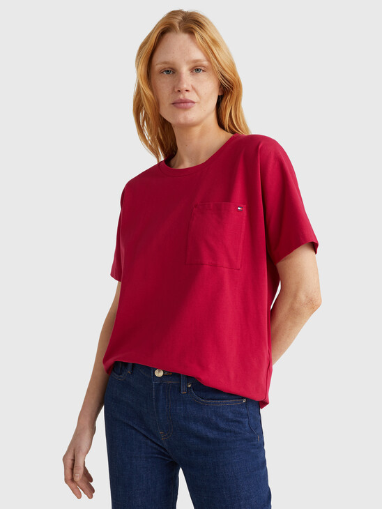 ROUND NECK POCKET RELAXED T-SHIRT