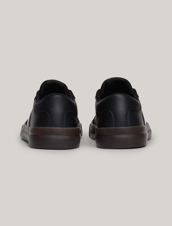 Leather Signature Tape Lace-Up Trainers
