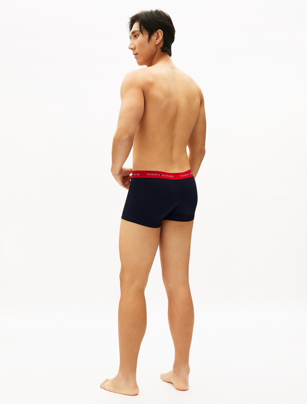 3-Pack Logo Waistband Trunks, Swt Blu/Mil Den/Prim Red, hi-res
