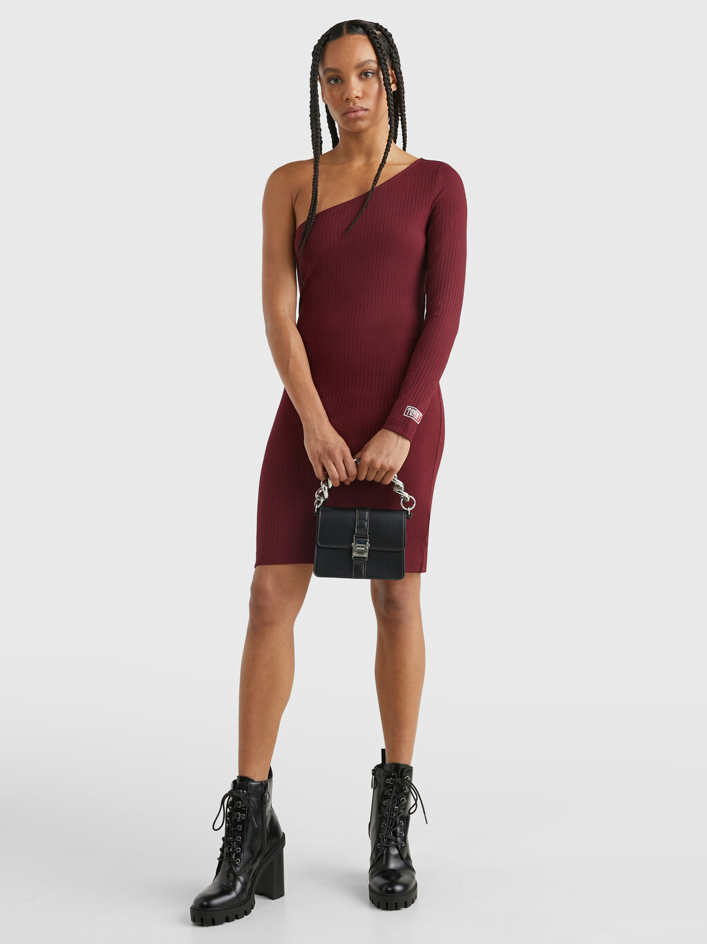Tommy hilfiger one shoulder dresses clearance