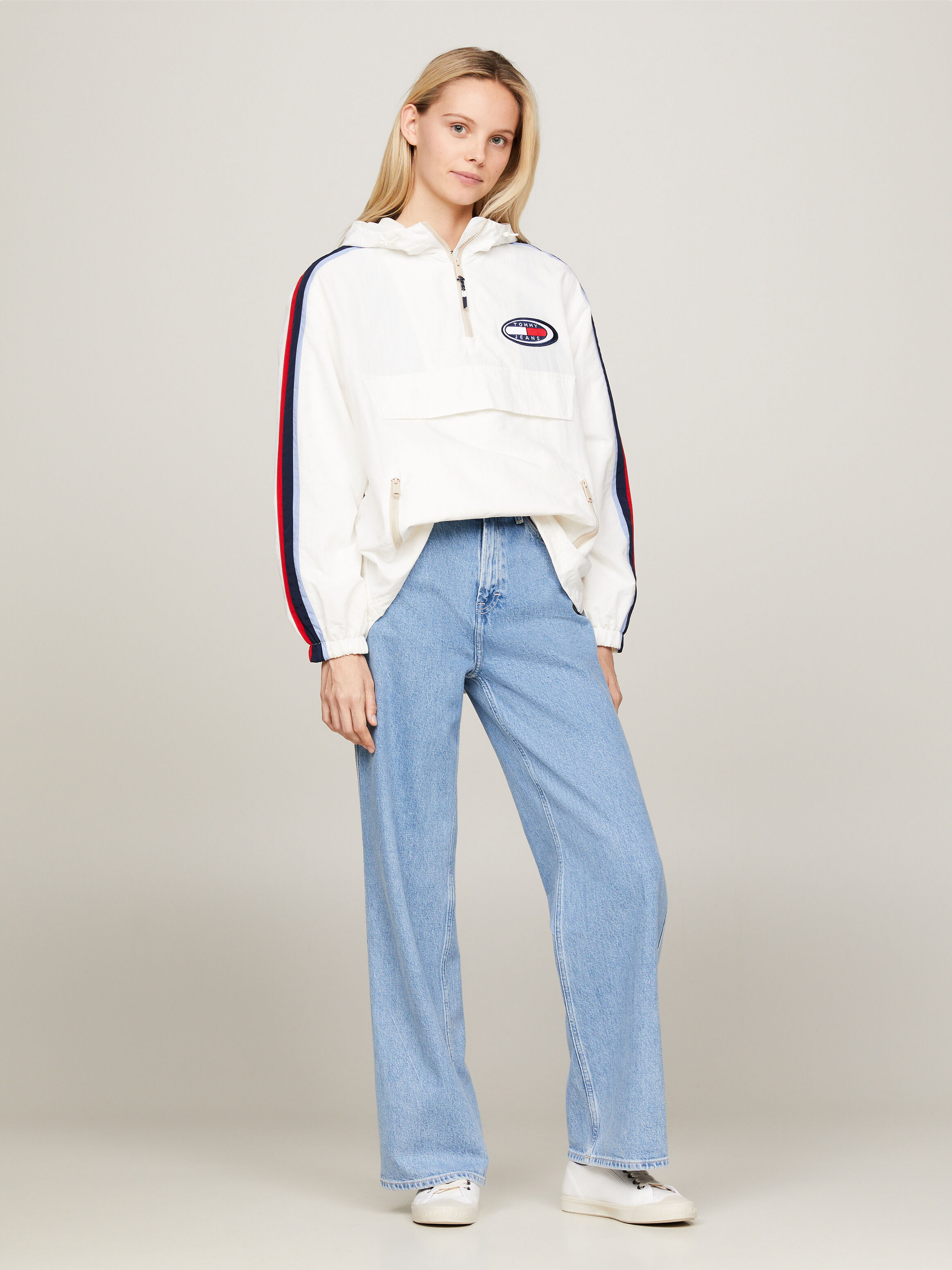 White hilfiger jacket top