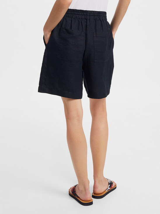 LINEN DRAWSTRING SHORTS