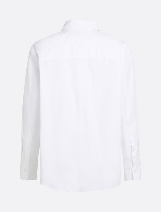 Asia Fit Essential Poplin Shirt, Th Optic White Asia Fit Essential Poplin Shirt