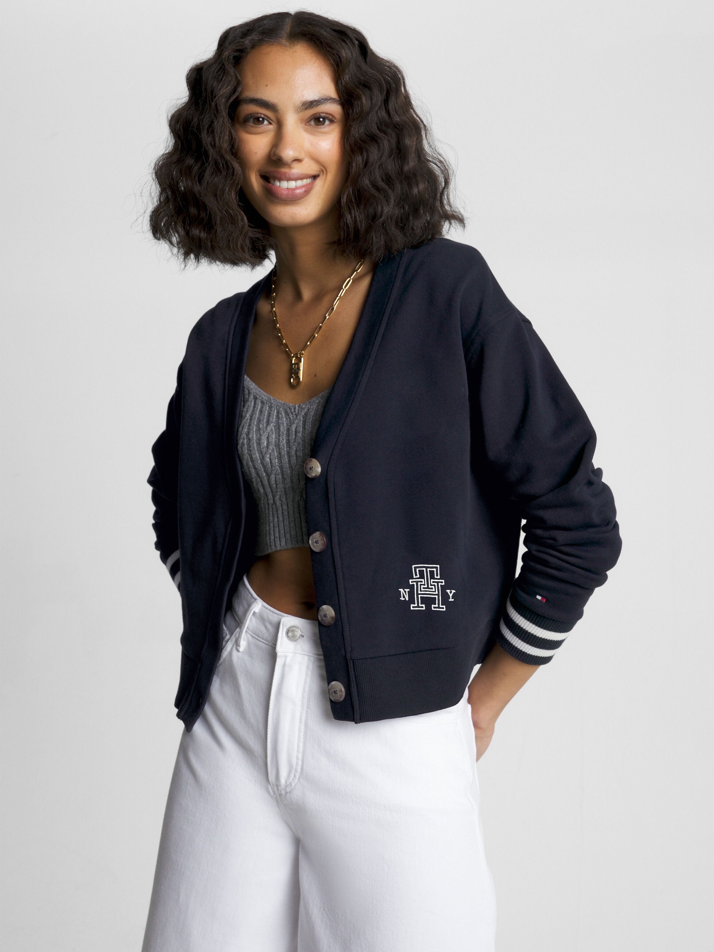 White tommy hilfiger coat womens hotsell