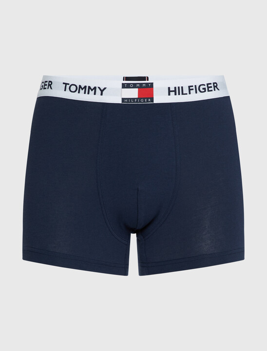 Logo Waistband Cotton Blend Trunks