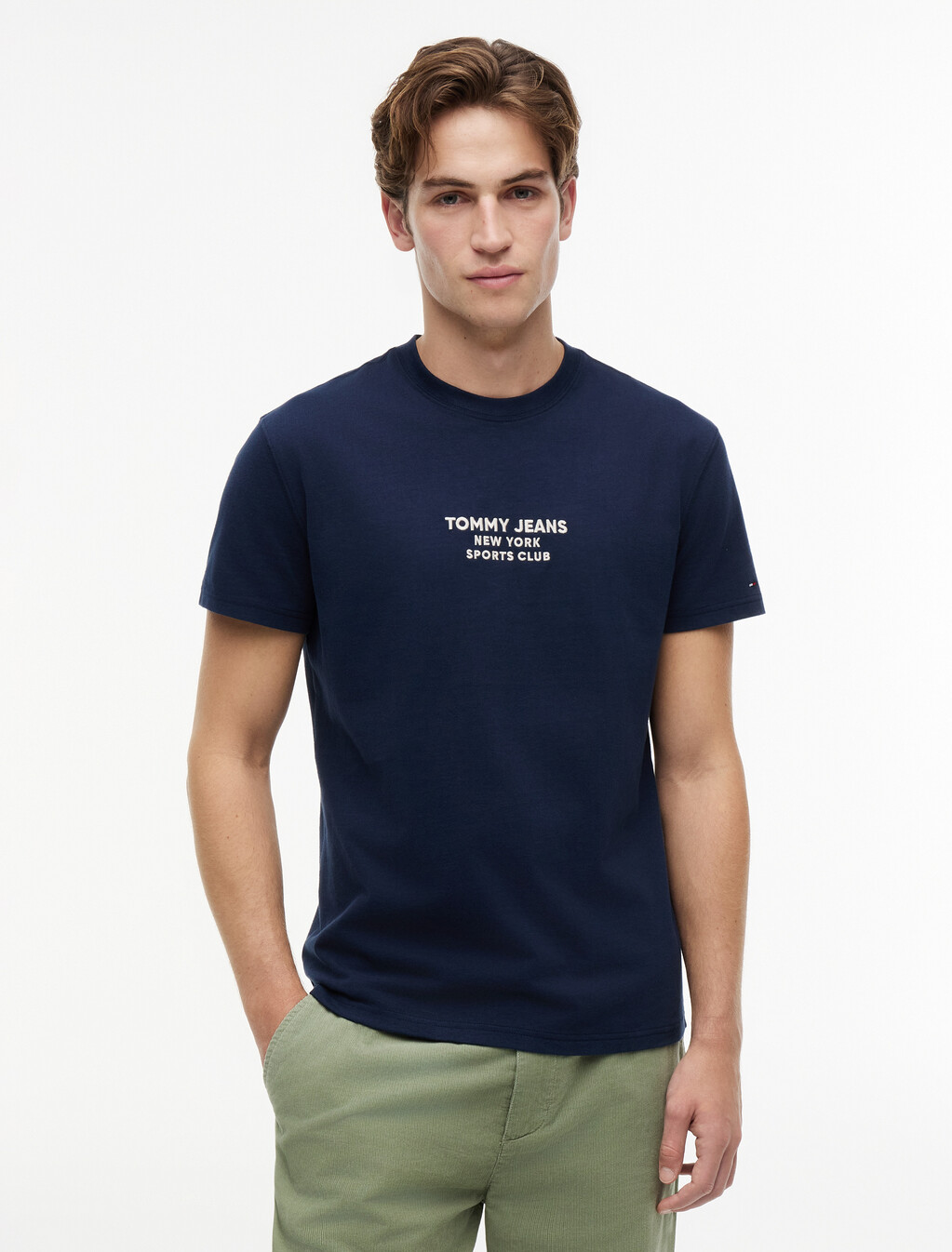 Peached Jersey T-Shirt, Dark Night Navy, hi-res