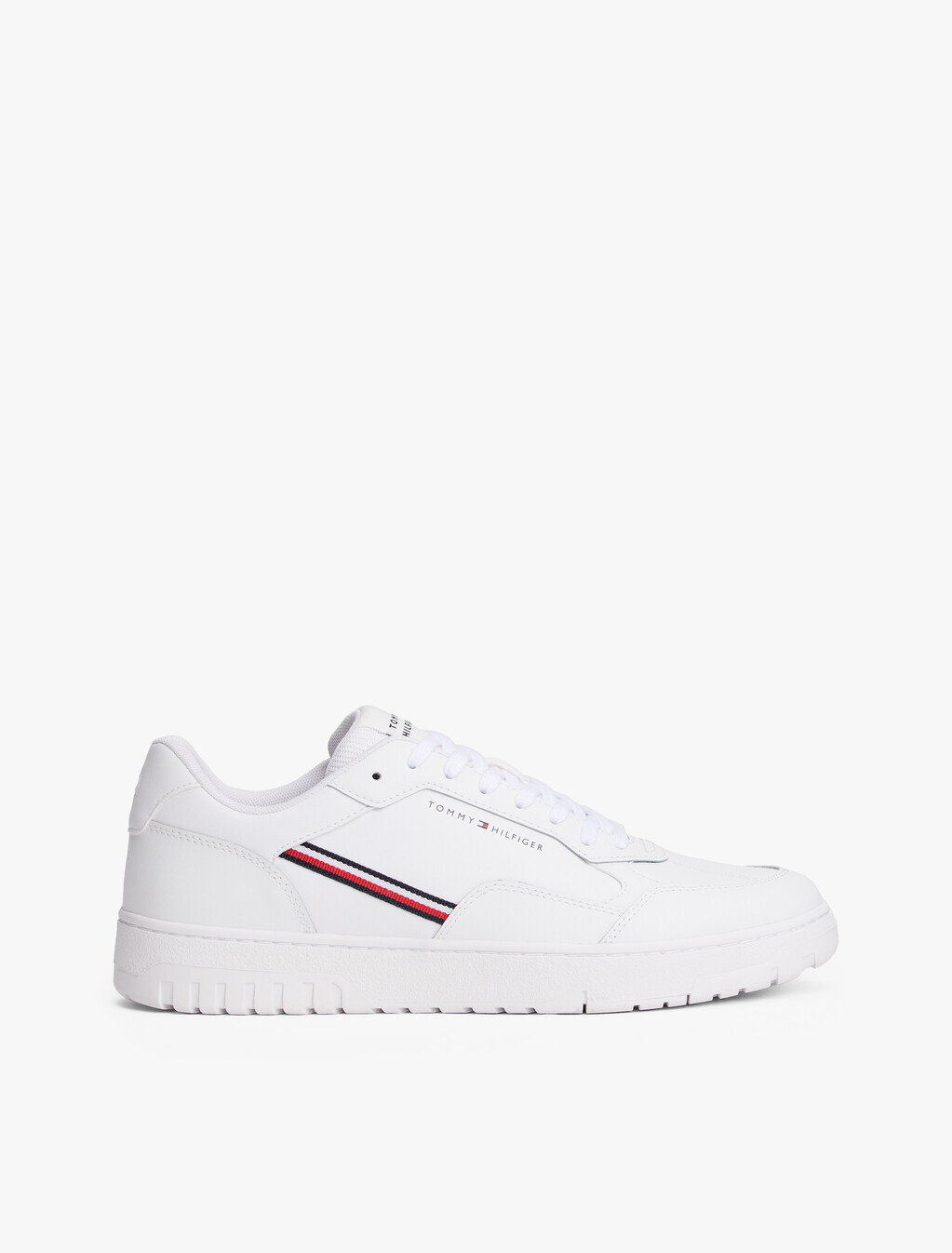 Cleat Basketball Trainers With Leather, White, hi-res