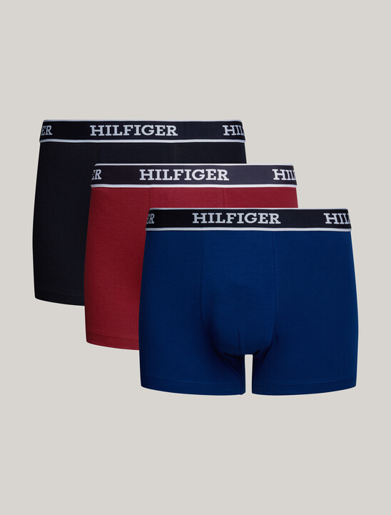 3-Pack Hilfiger Monotype Repeat Logo Trunks