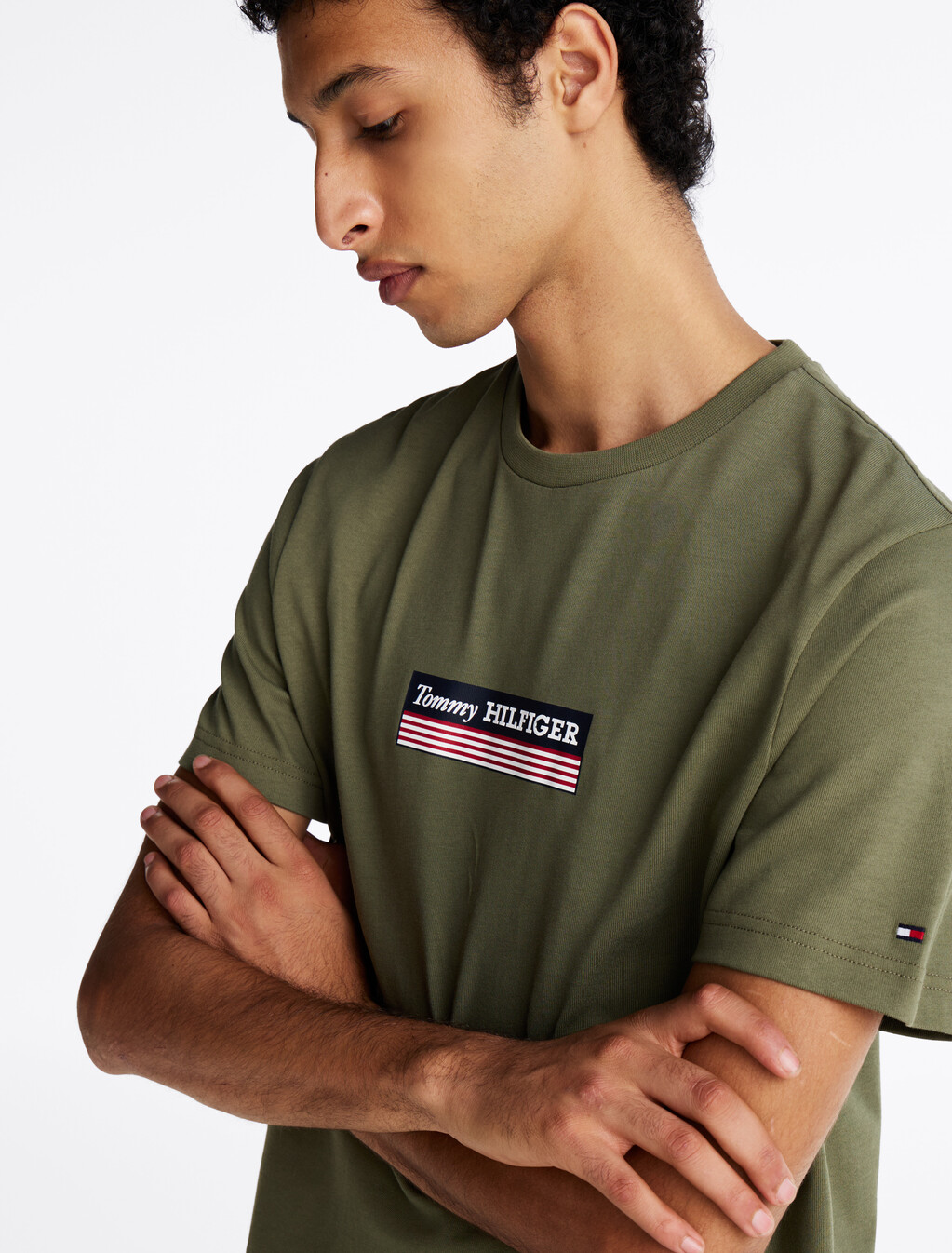 Box Logo T-Shirt, Battle Green, hi-res