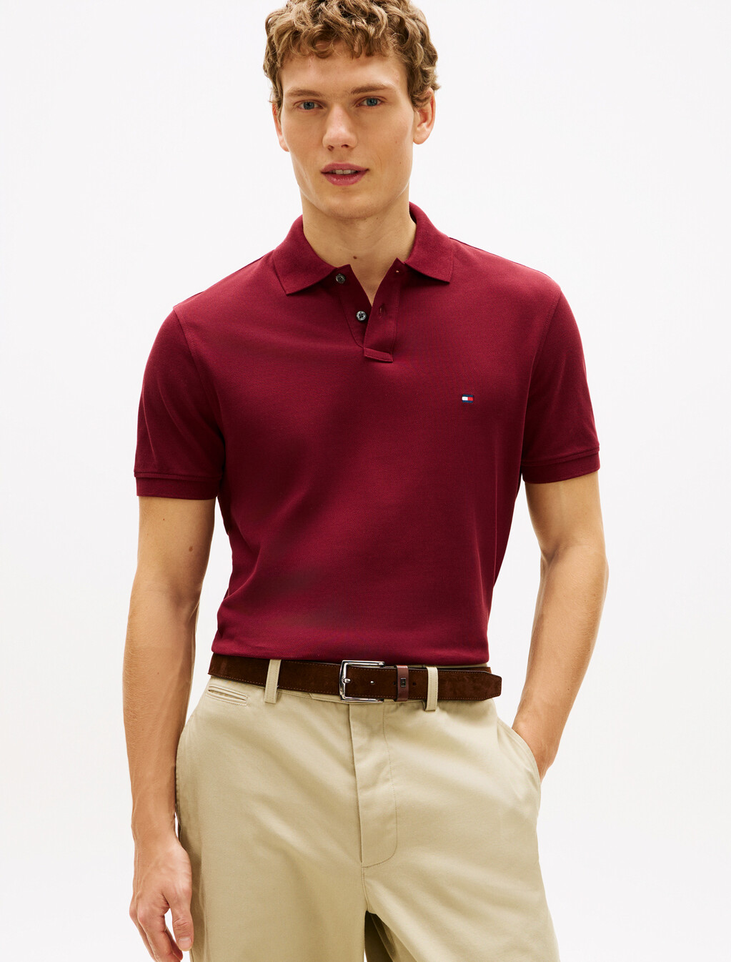 Asia Fit 1985 Regular Polo, Burgandy, hi-res
