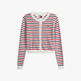 White / Red / Navy Stripe