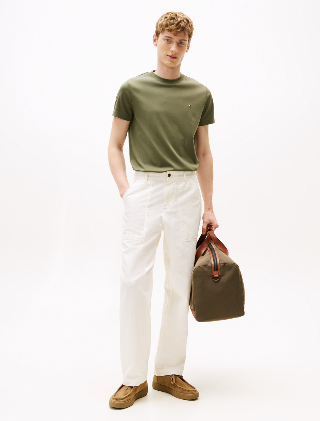 Interlock Slim Fit T-Shirt, Battle Green, hi-res