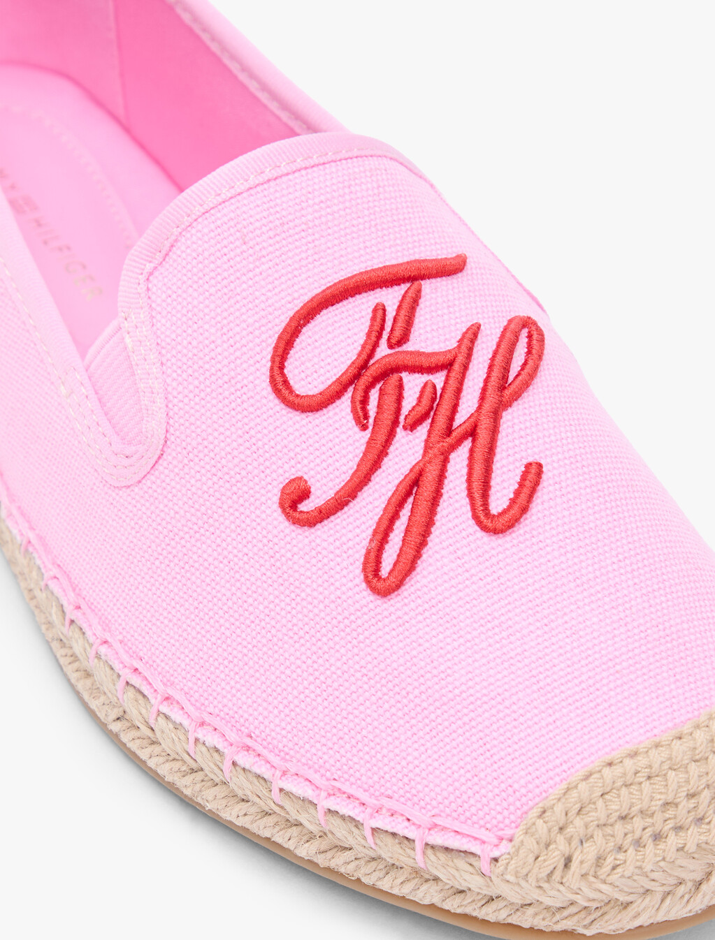 Logo Embroidery Canvas Espadrilles, Rose Petal, hi-res