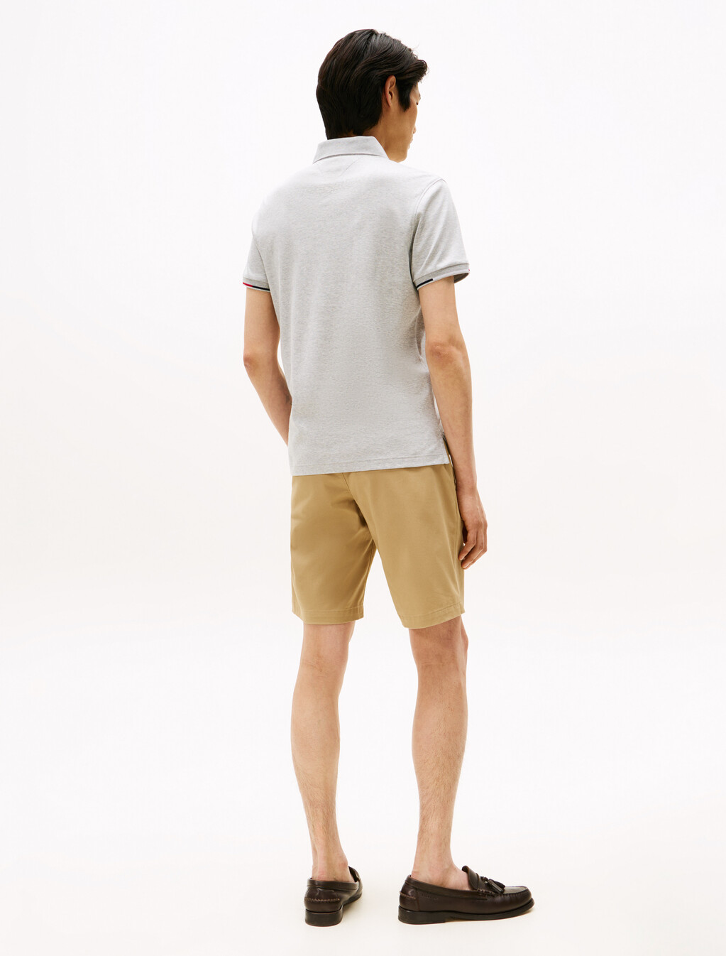Slim Fit Signature Polo Shirt, Light Grey Heather, hi-res