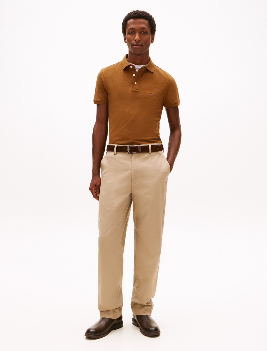 1985 Collection Slim Fit Polo, Highland Khaki, hi-res
