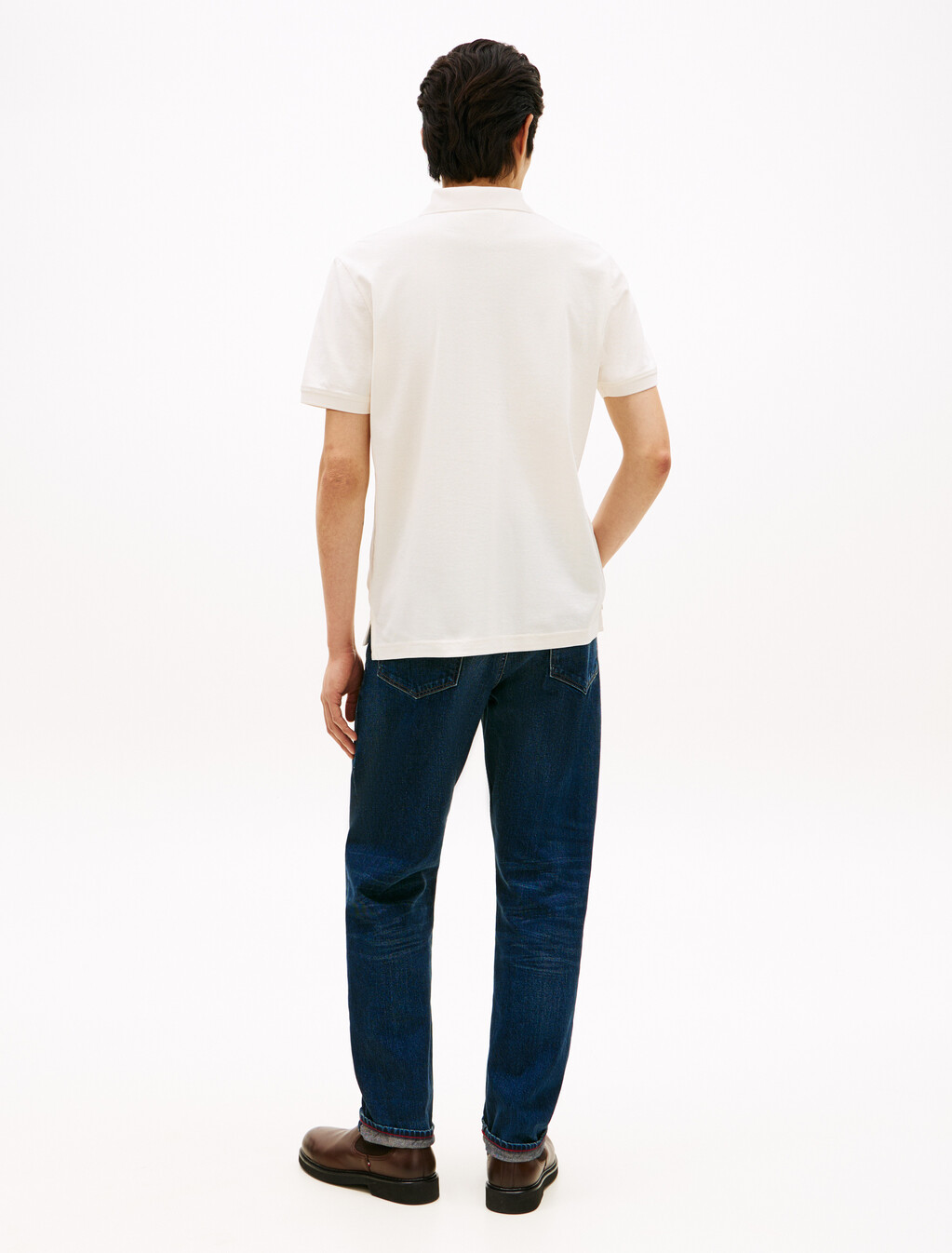 Regular Fit Appliqué Honeycomb Polo Shirt, Ivory Petal, hi-res