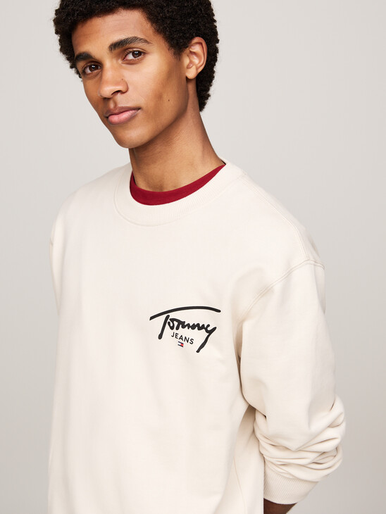 Signature Logo Back Graphic Sweatshirt