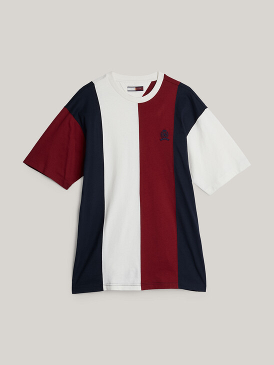 Crest Panelled T-Shirt