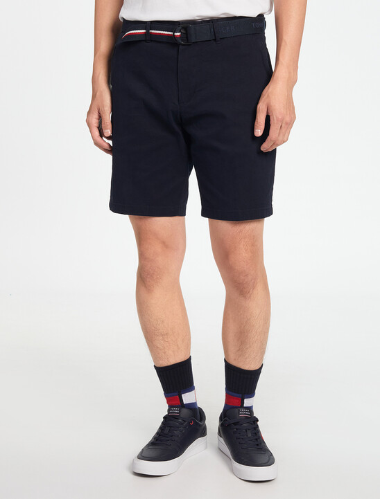 Essential Brooklyn Organic Cotton Twill Shorts With Belt