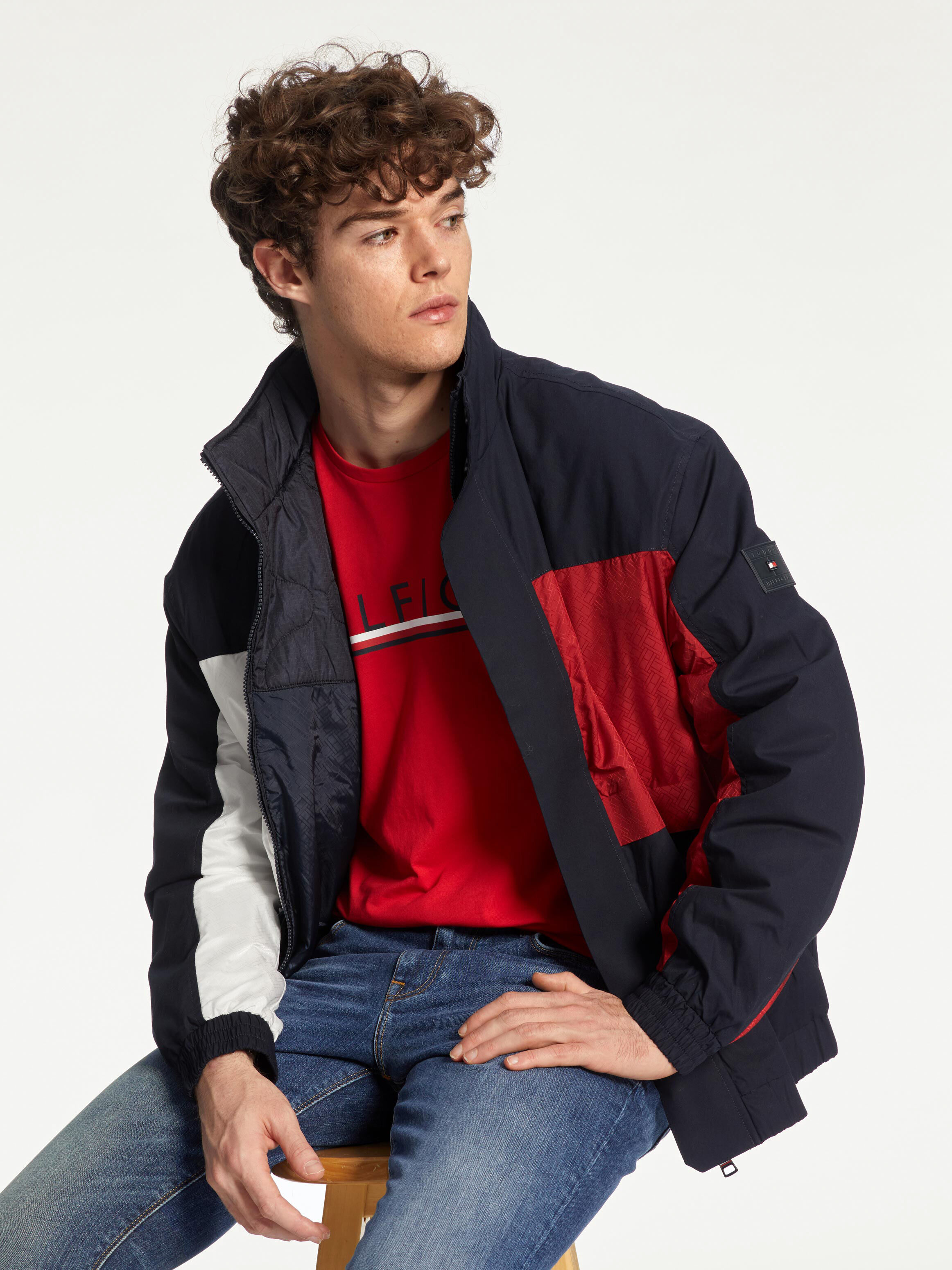 tommy hilfiger bomber jacket mens