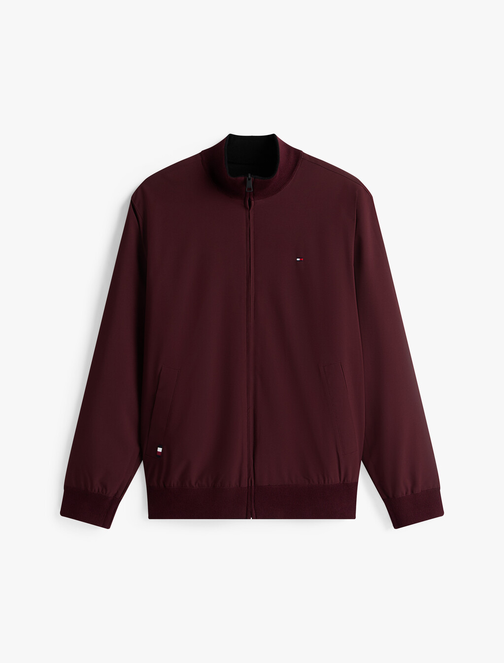 Mix Media Reversible Bomber Jacket, Black, hi-res