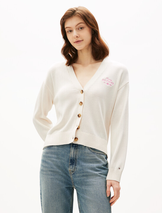 Asia Fit V Neck Cardigan