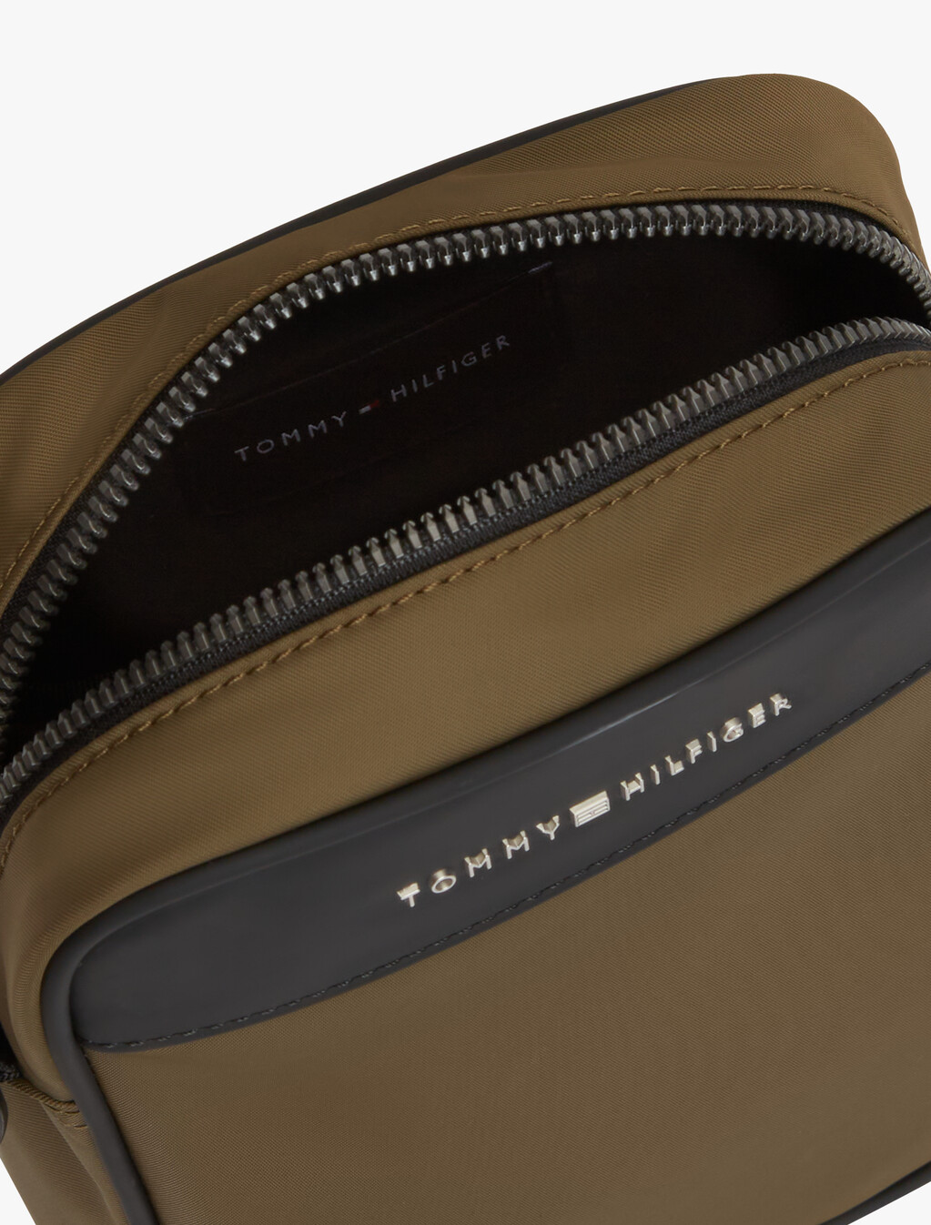 Metal Logo Crossbody Reporter Bag, Willow Green, hi-res