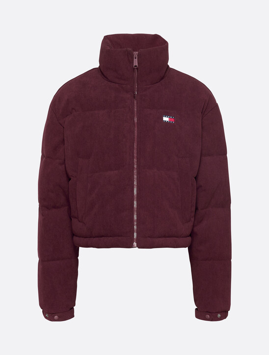 Corduroy Cropped Puffer Jacket