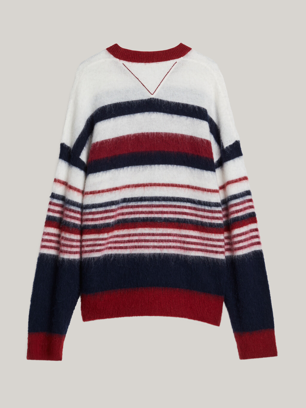 Crest Relaxed Jumper with Alpaca, Rouge Stripe, hi-res