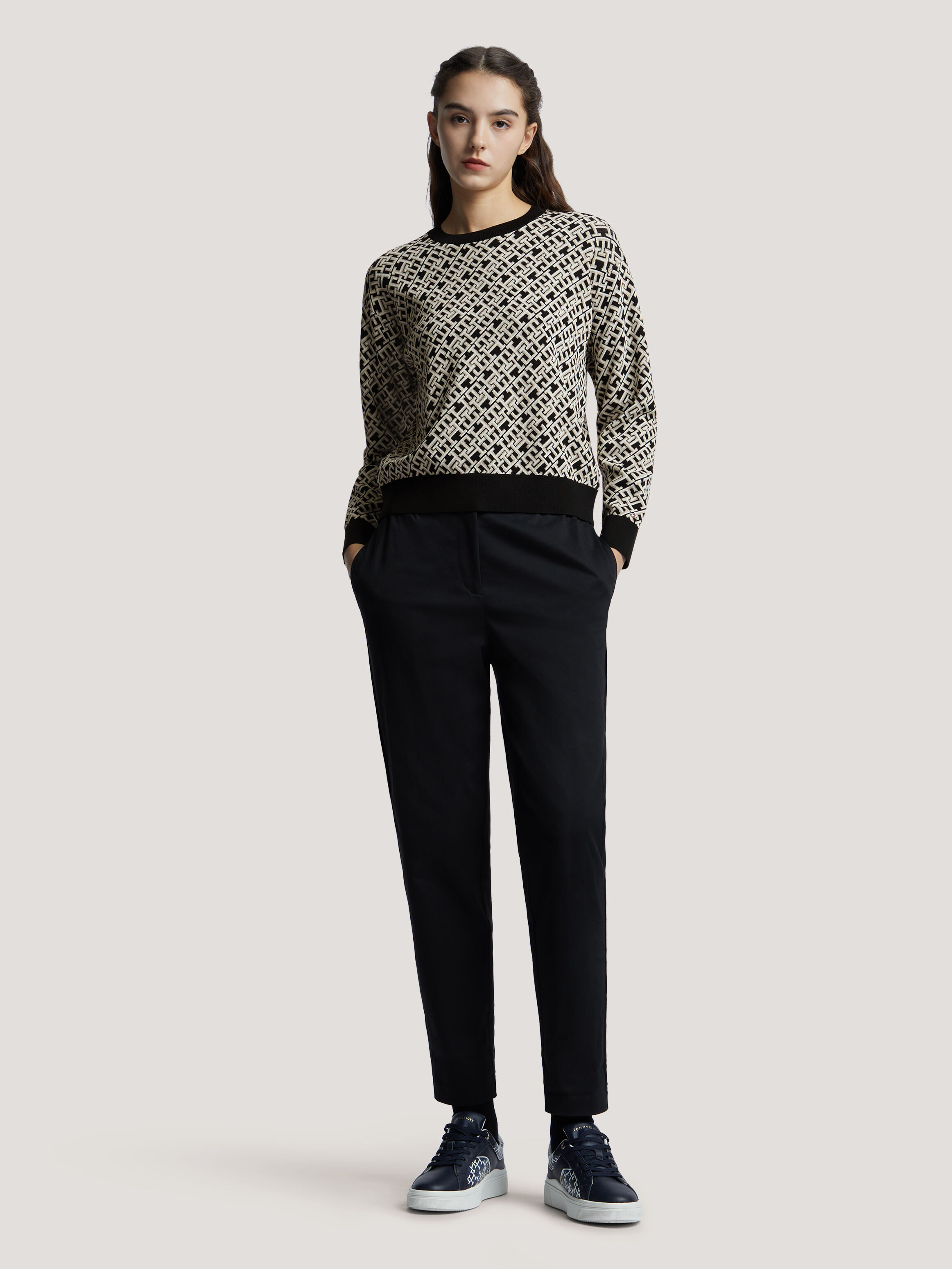 White womens tommy cheap hilfiger jumper