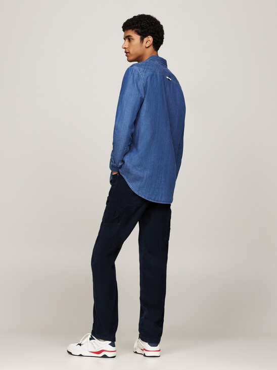 Embroidery Regular Denim Shirt