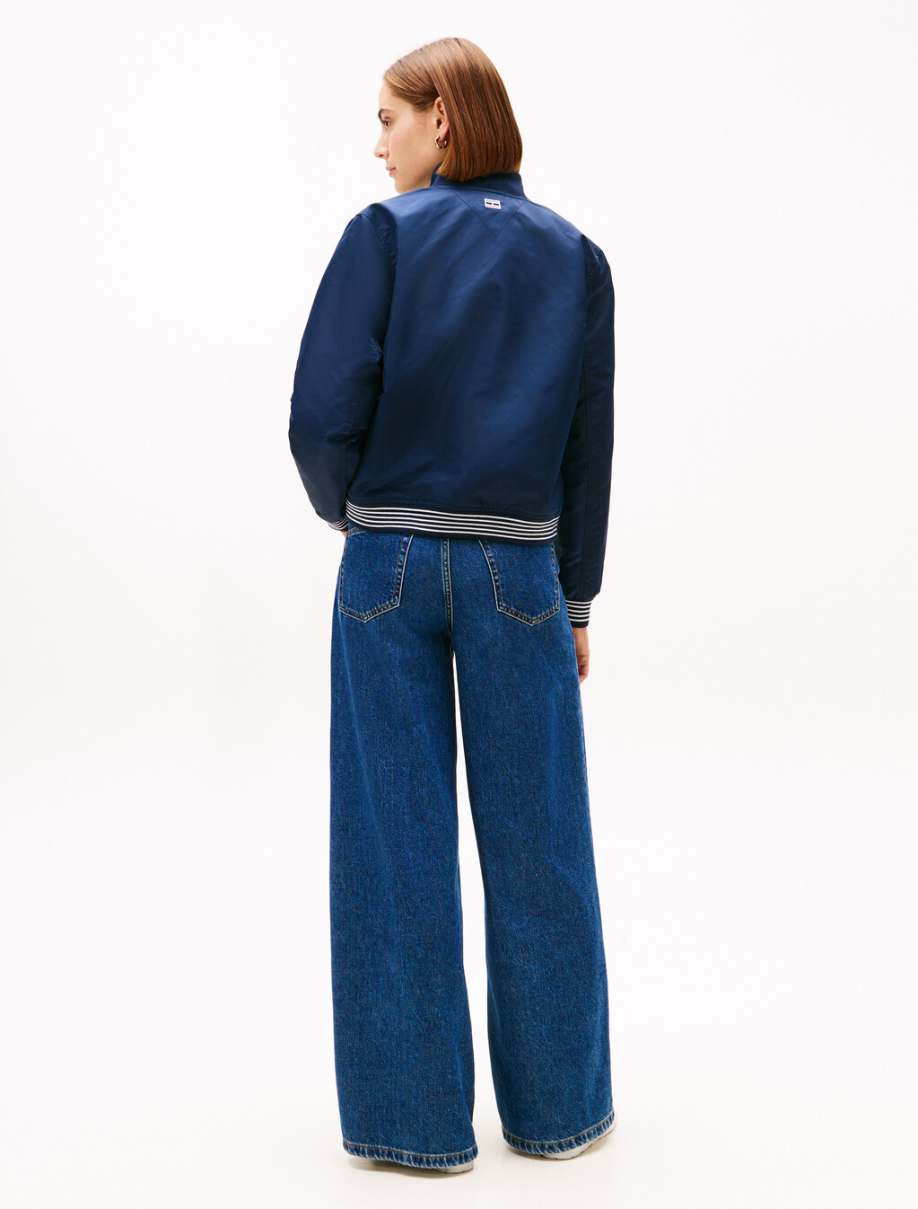 Asia Fit Varsity Bomber Jacket, Dark Night Navy, hi-res