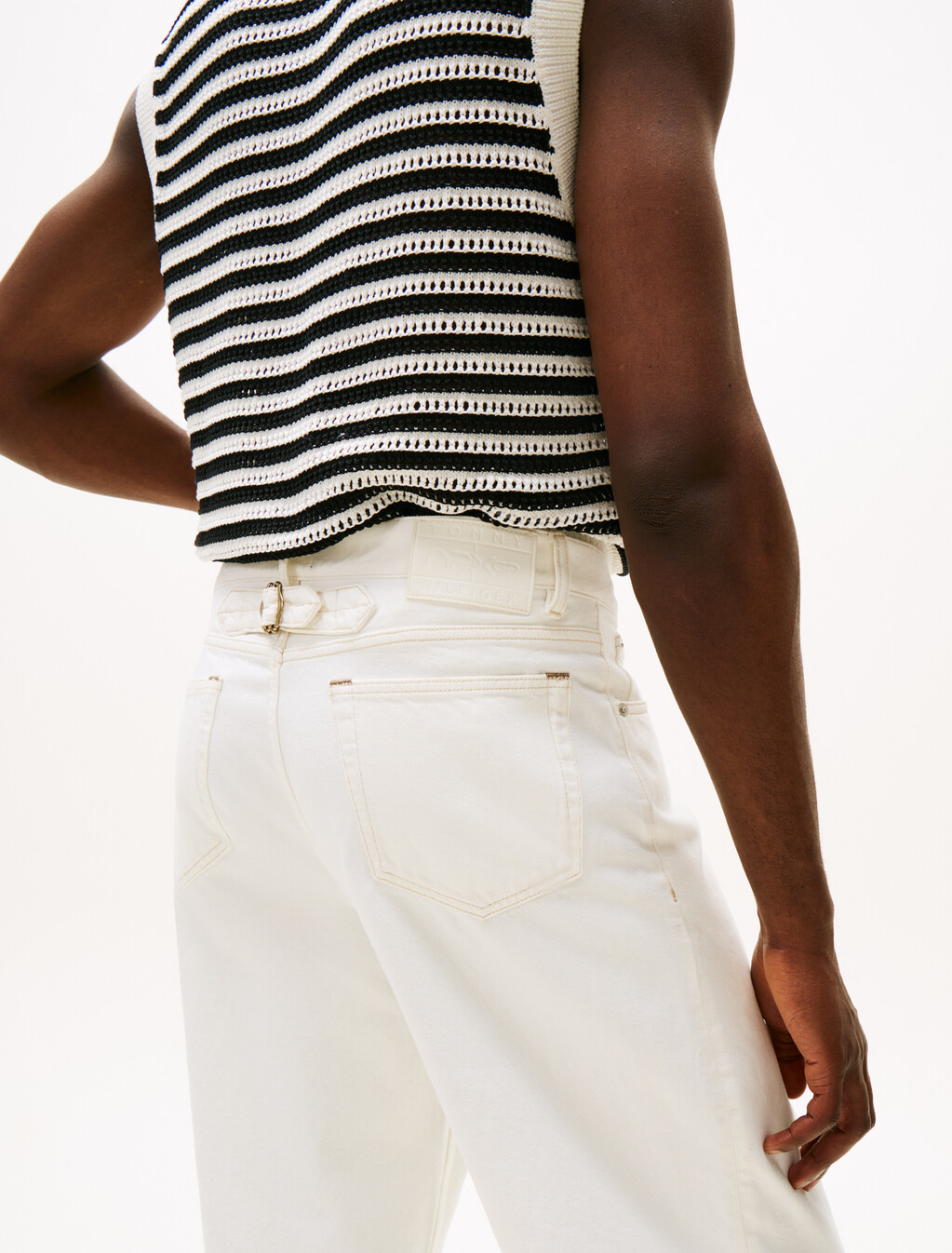 The APXGP Collection Relaxed Straight Leg Jeans, Ecru, hi-res