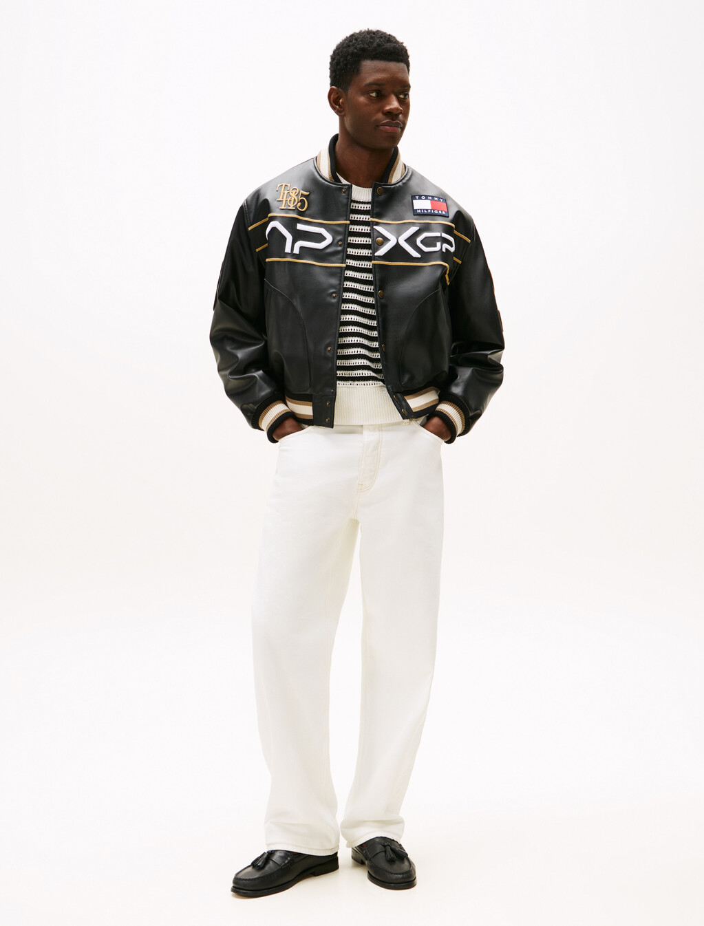 The APXGP Collection Relaxed Straight Leg Jeans, Ecru, hi-res