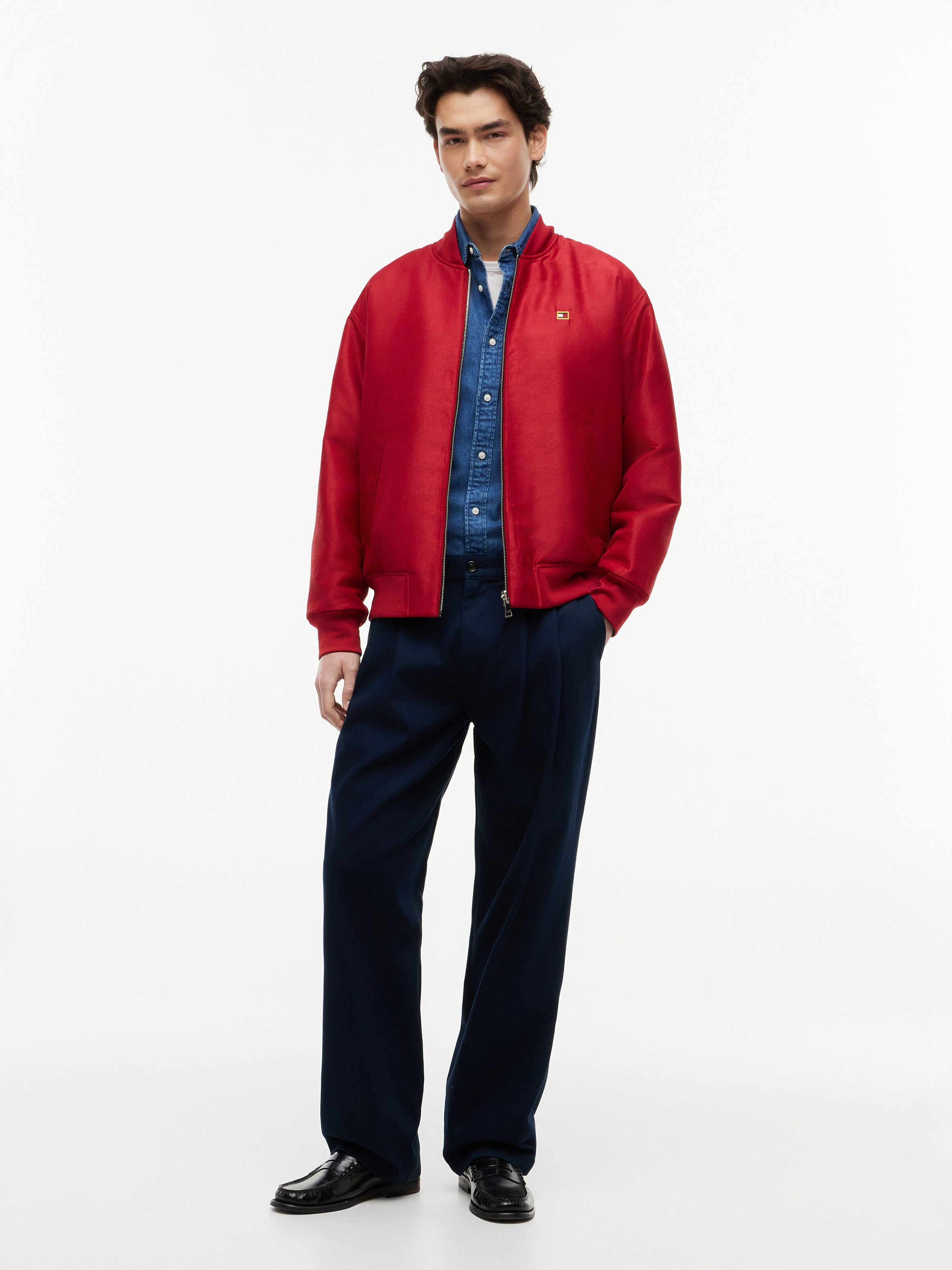 Lightweight Padded Reversible Bomber Jacket | red | Tommy Hilfiger