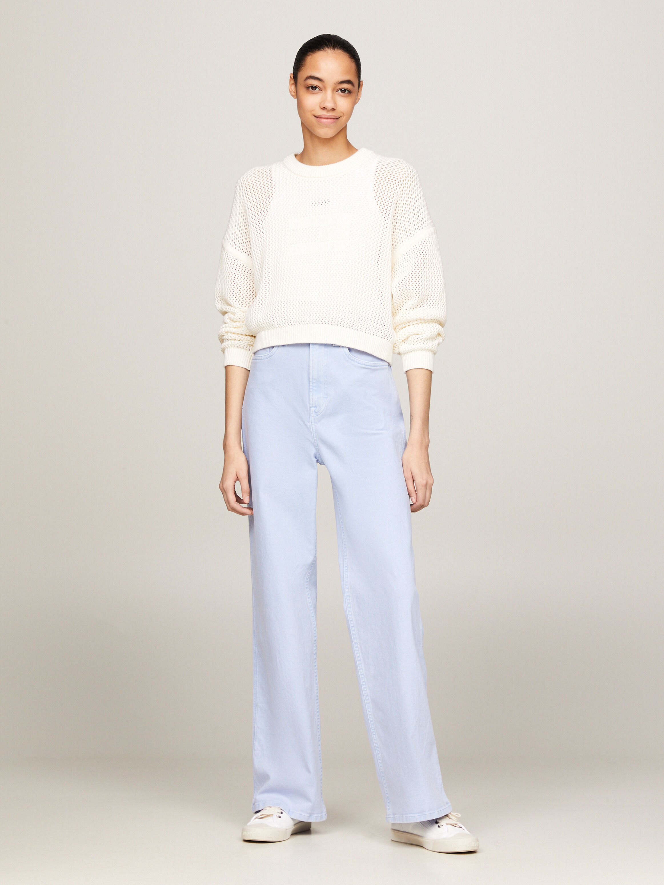 White womens tommy hilfiger jumper best sale