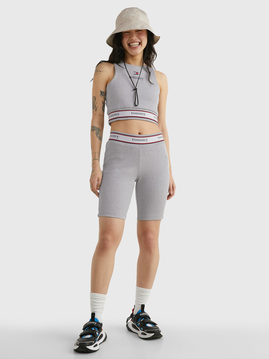 RIBBED RACER-STYLE TOP