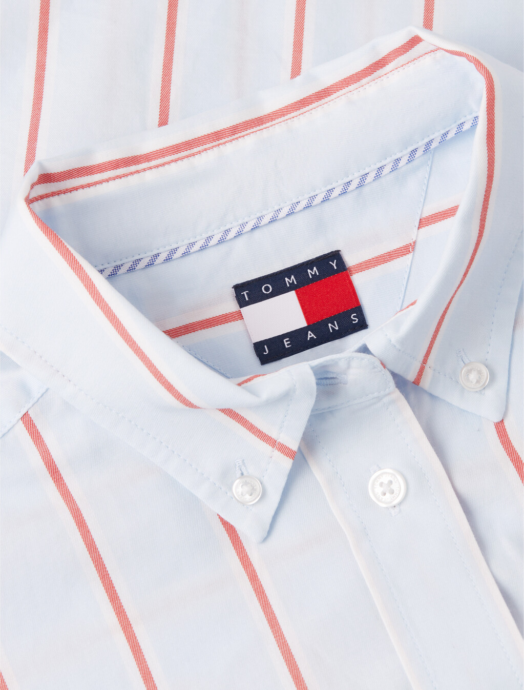 Relaxed Fit Twill Cropped Shirt, Kingly Blue / Multi Stripe, hi-res
