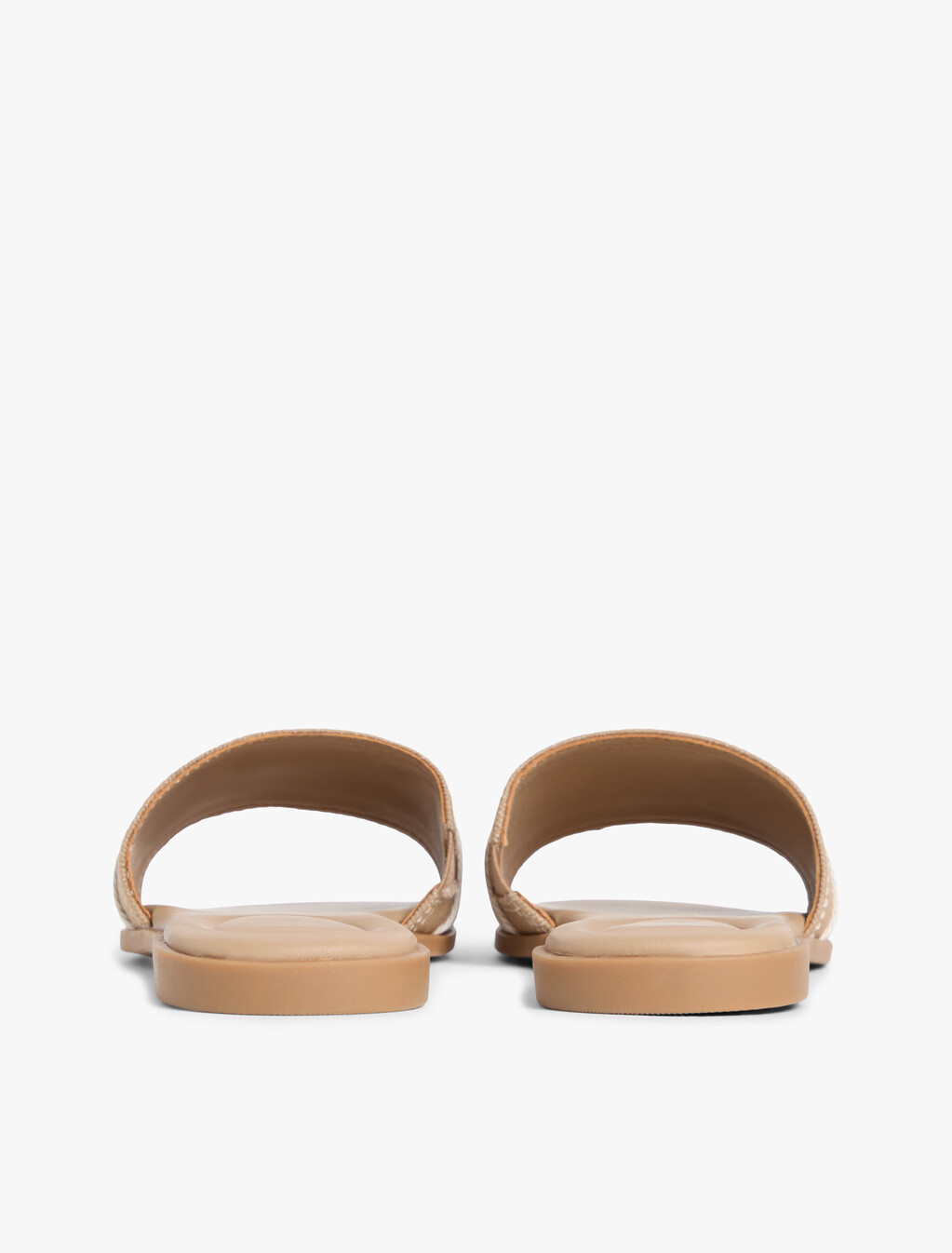 Canvas Denim Webbing Strap Mules, Safari Canvas, hi-res