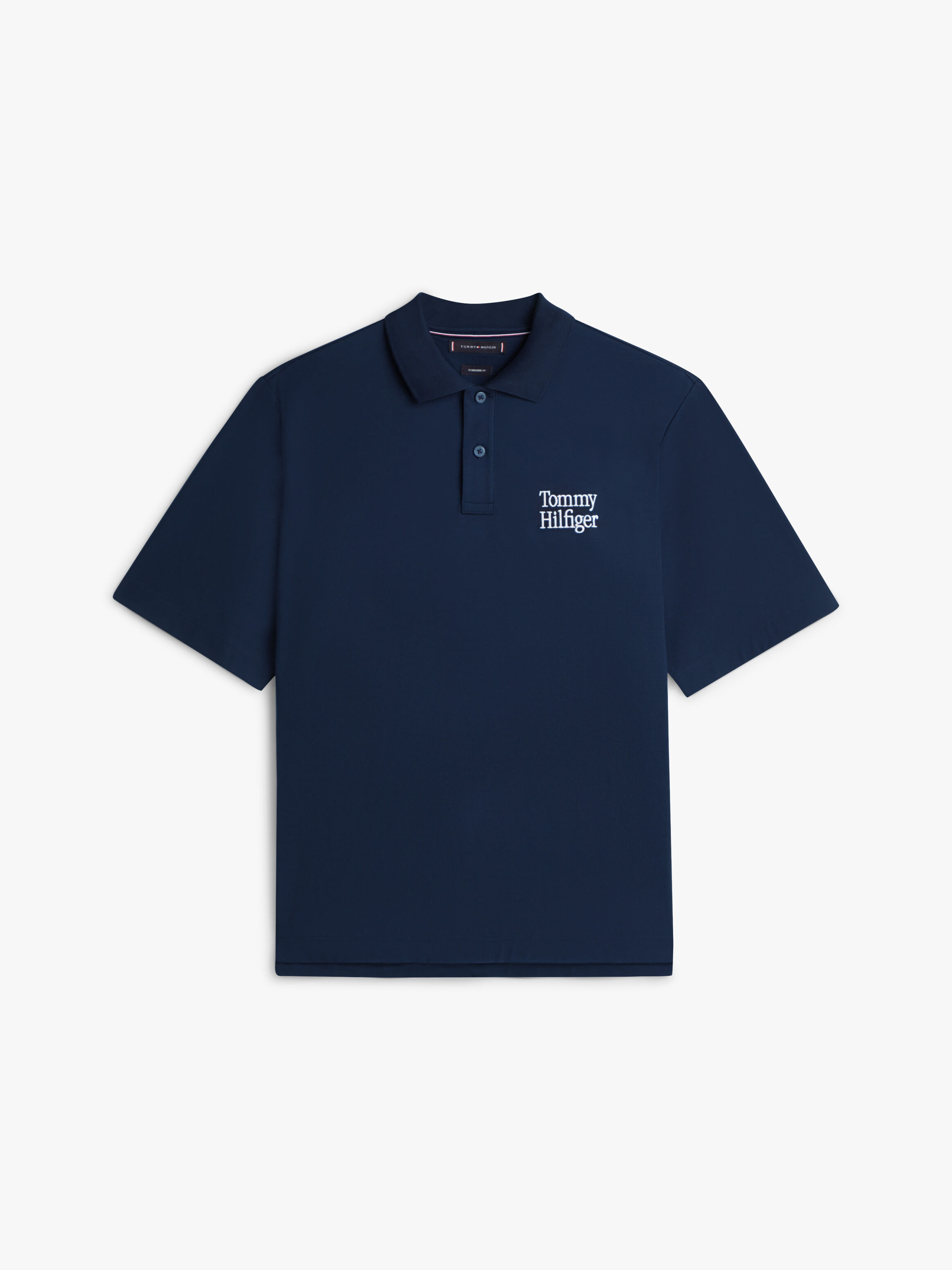 Oversized Fit Back Logo Polo Shirt | blue | Tommy Hilfiger Singapore