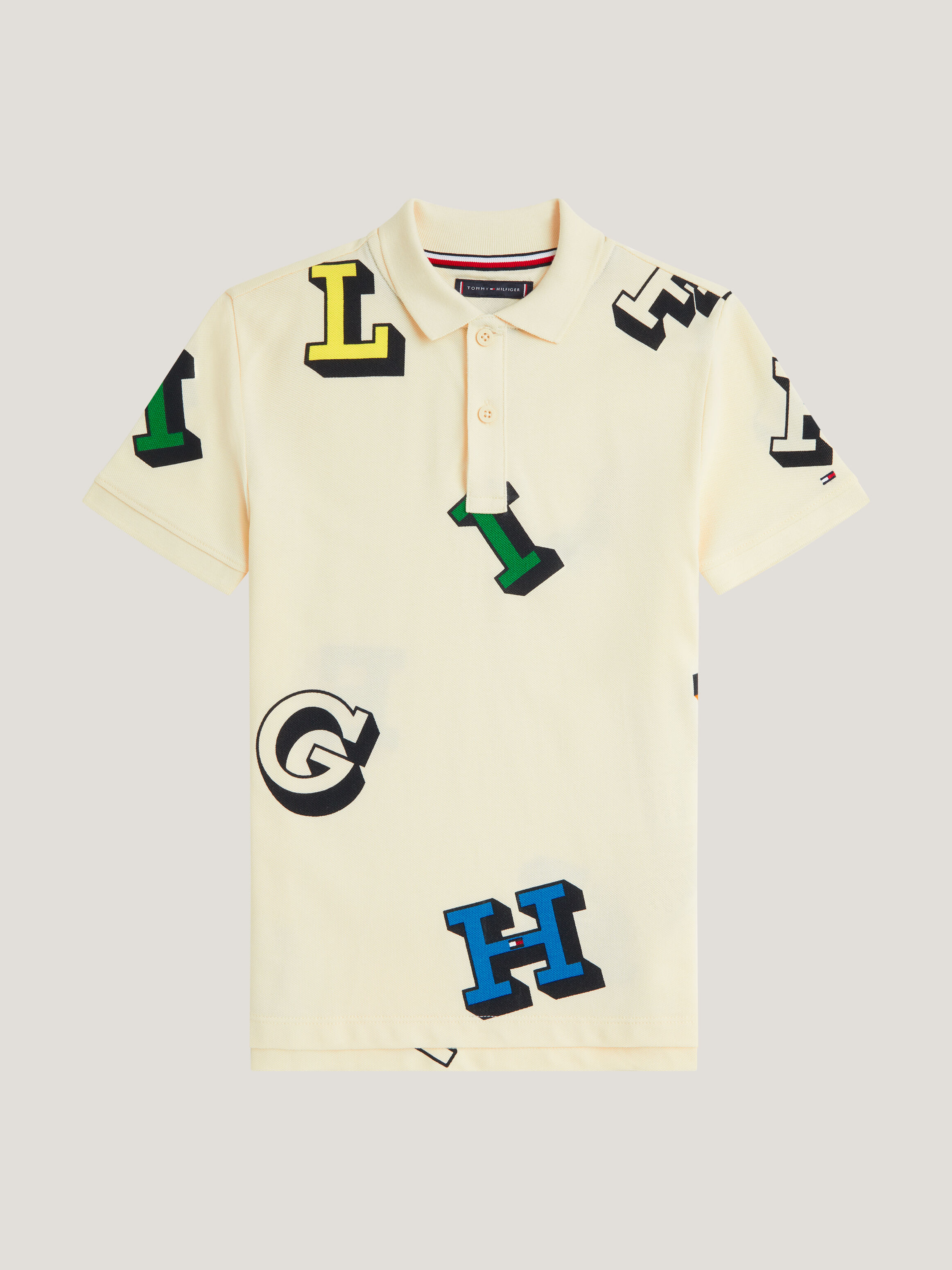 Boys Letter Print Polo