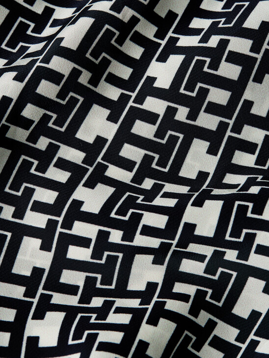MONOGRAM WIDE LEG TROUSERS