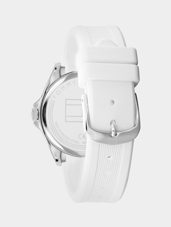 GEMSTONE DIAL SILVER WATCH