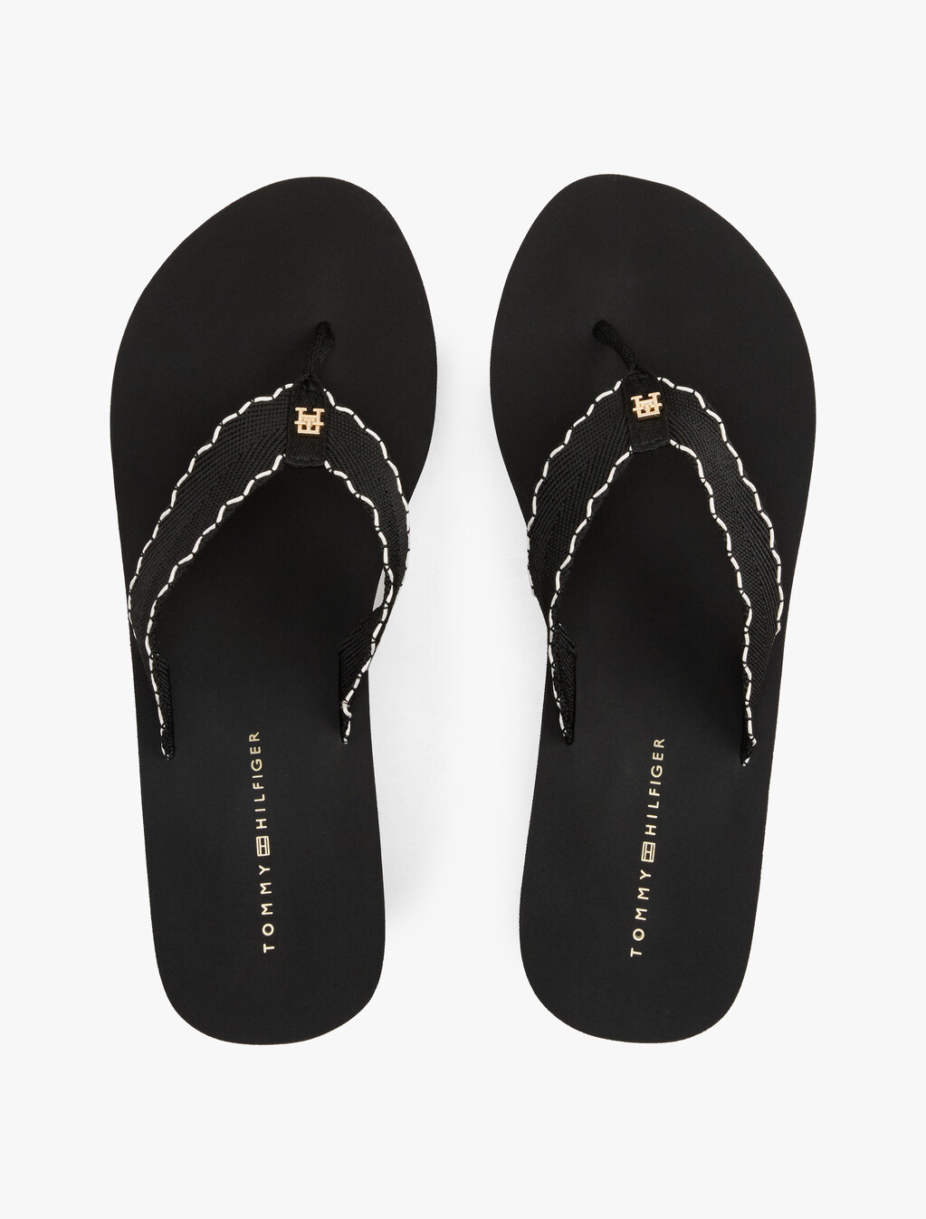 Wedge Beach Sandal, Black, hi-res