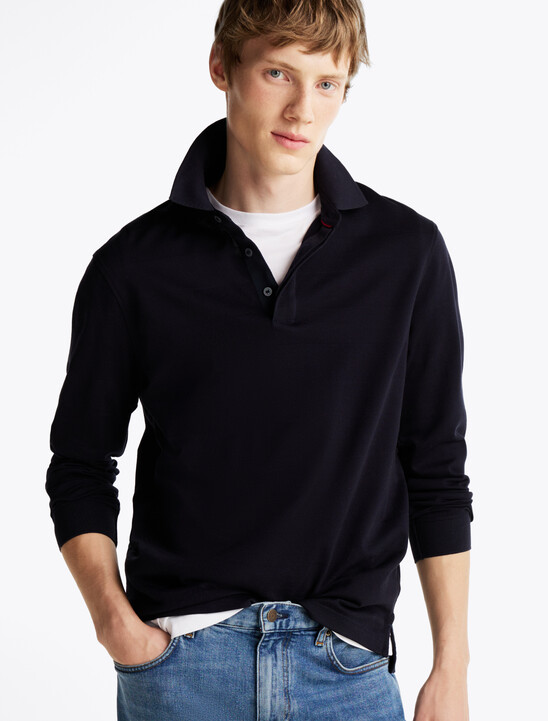 Regular Fit Long Sleeve Polo Shirt